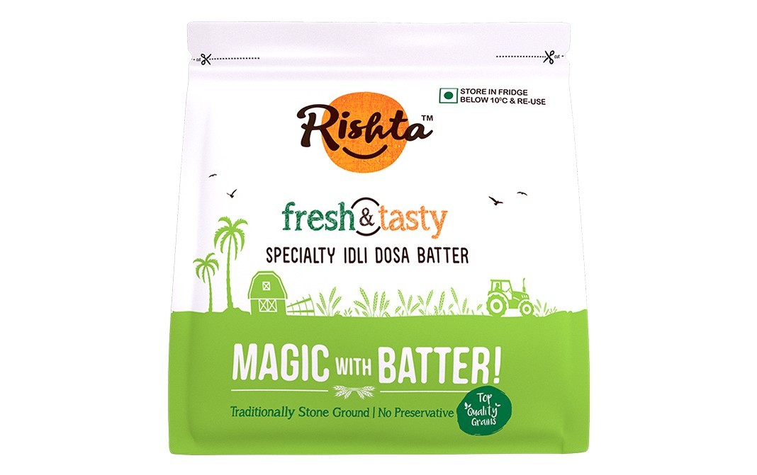 Rishta Fresh & Tasty Specialty Idli Dosa Batter   Pack  600 grams